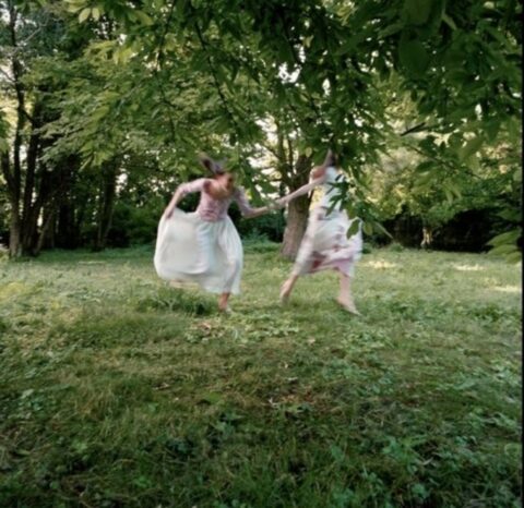 Young Girls Running, Chateau du Mesnil