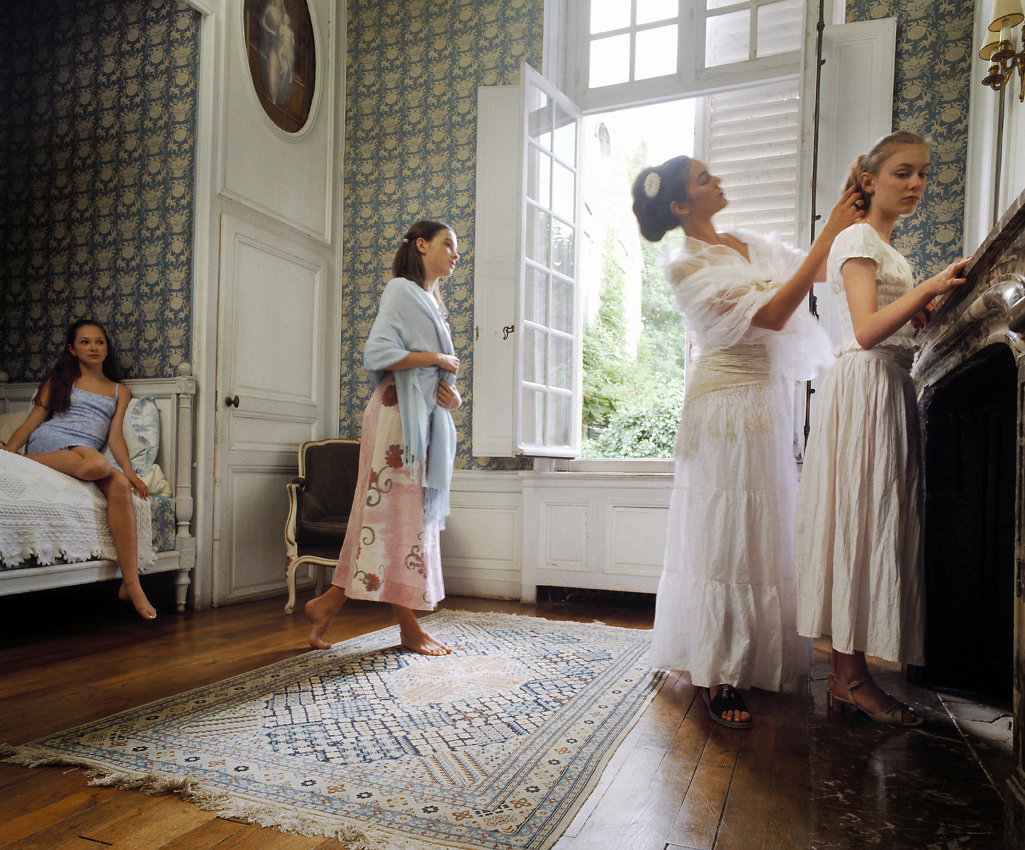 Young women in Berthe Morisot's home, Mesnil, France